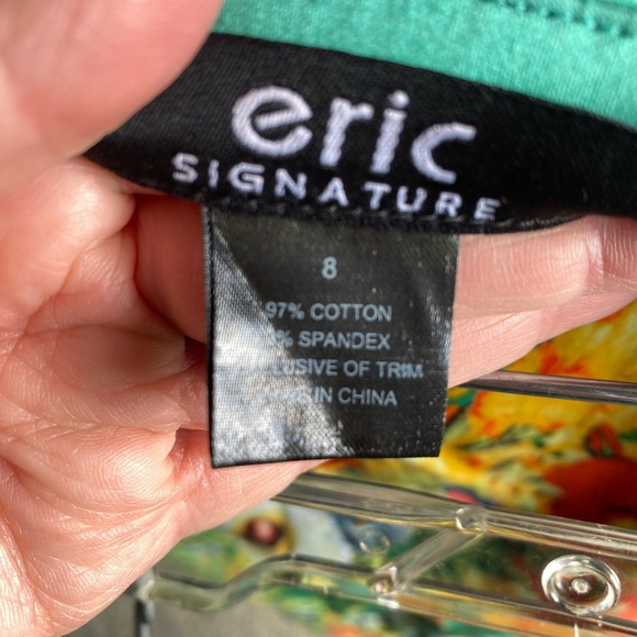 NWT Eric Signature Floral Bird Pencil Skirt size 8 - Picture 8 of 10